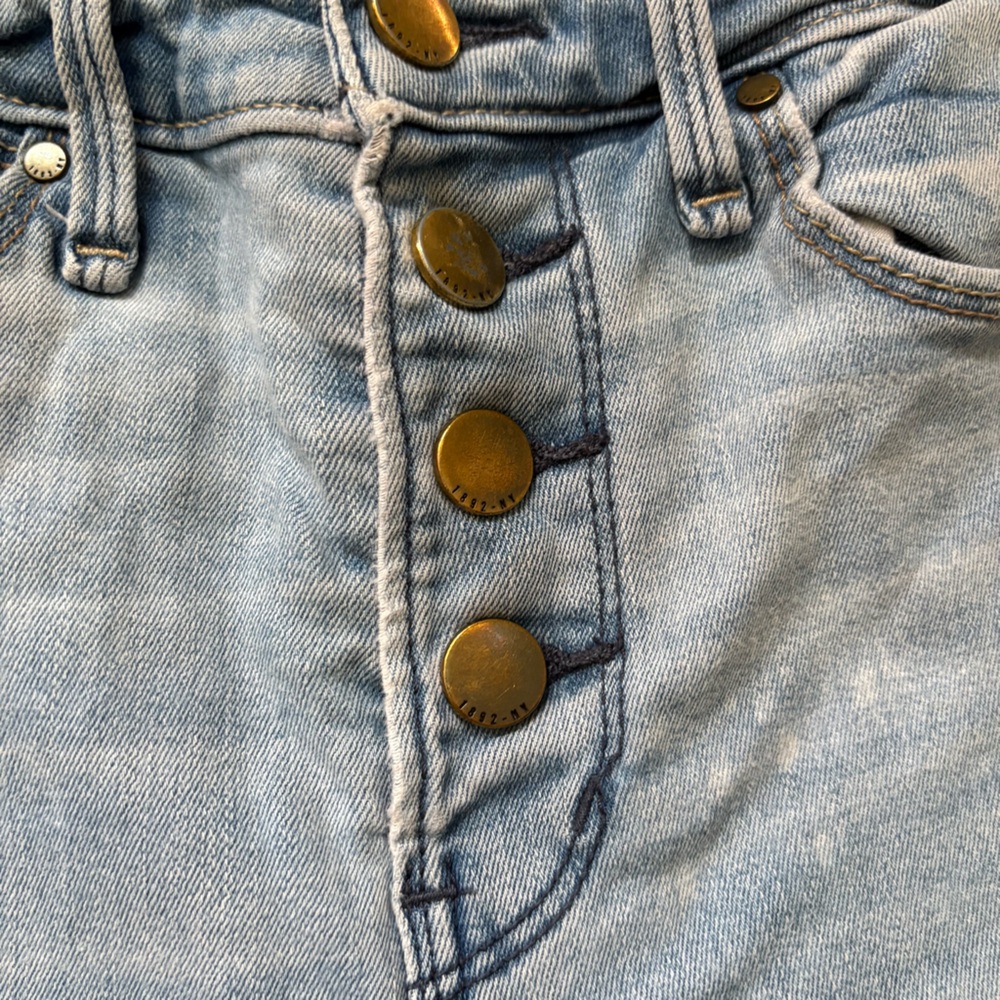 Abercrombie & Fitch High Rise Jeans Light Blue Faded Women's Size 24" - Picture 5 of 11